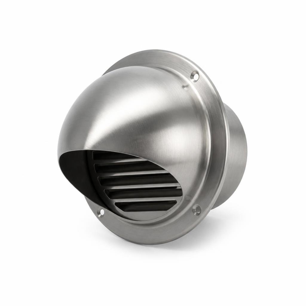 7" S/STEEL WALL VENT CAP