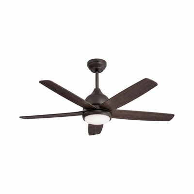 COSGO CSG-1423DW-L 56" DC CEILING FAN 5BLADE DARK WOOD - LIGHT