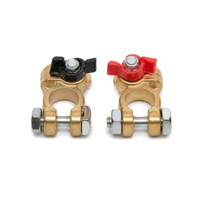 BRASS BATTERY CLAMP SET(+-)