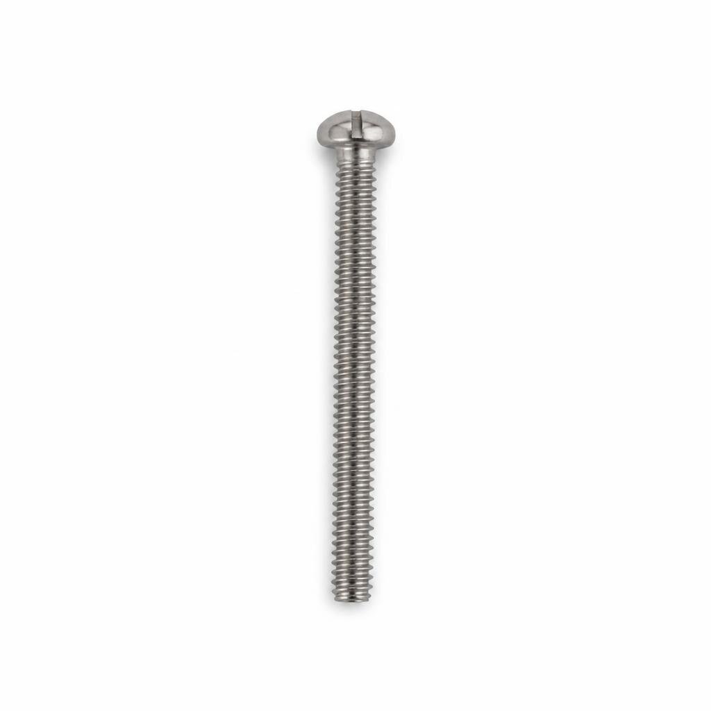 1/4" X 2.5" ROUND HEAD S/S SCREW FOR WASTE