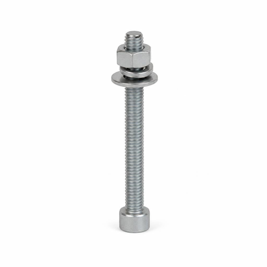 M10 X 110MM CAP SCREW WITH NUT SPRING WASHER WASHER & FLAT WASHER