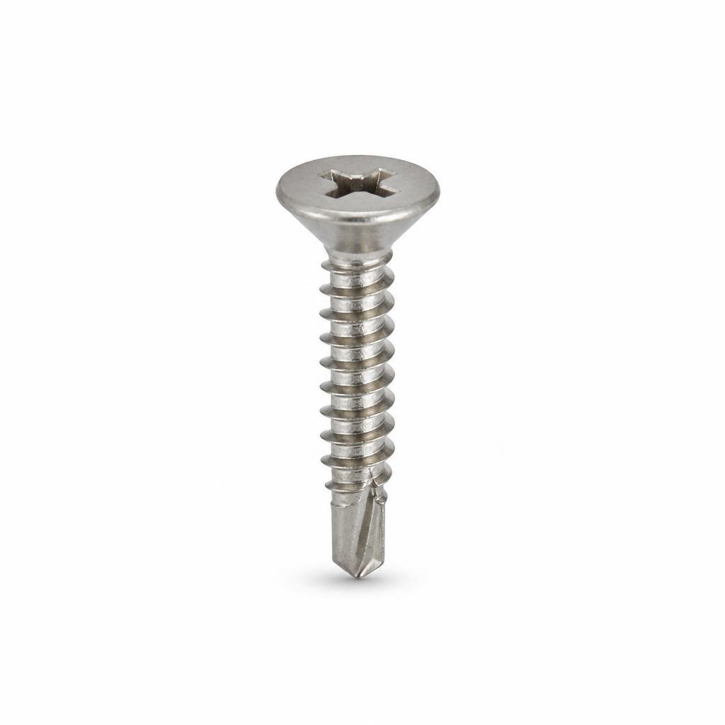 STS #6 X 5/8" FH S/STEEL TAPPING SCREW
