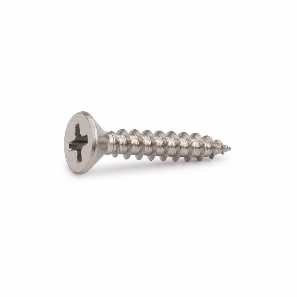 STS #6 X 1" FH S/STEEL TAPPING SCREW