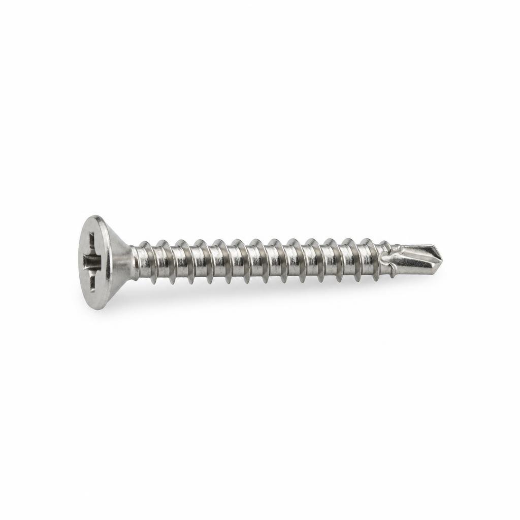 STS #6 X 1 1/2" FH S/STEEL TAPPING SCREW