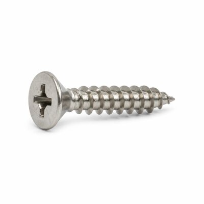 STS #8 X 5/8" FH S/STEEL TAPPING SCREW