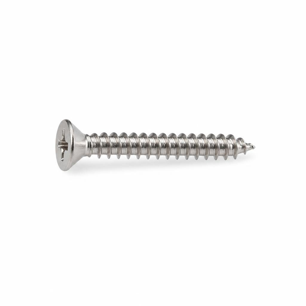 STS #8 X 1 1/4" FH S/STEEL TAPPING SCREW