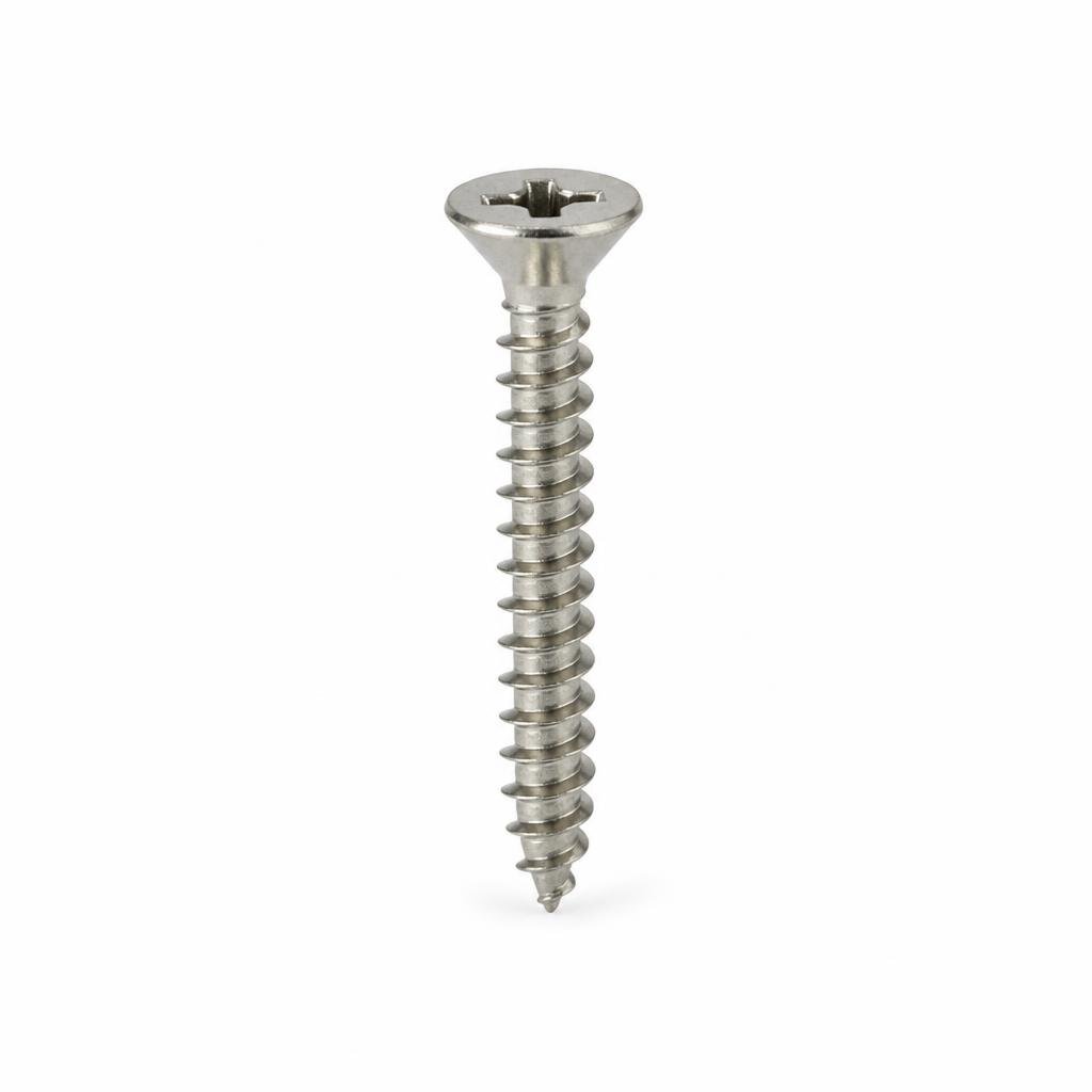 STS #8 X 2" FH S/STEEL TAPPING SCREW
