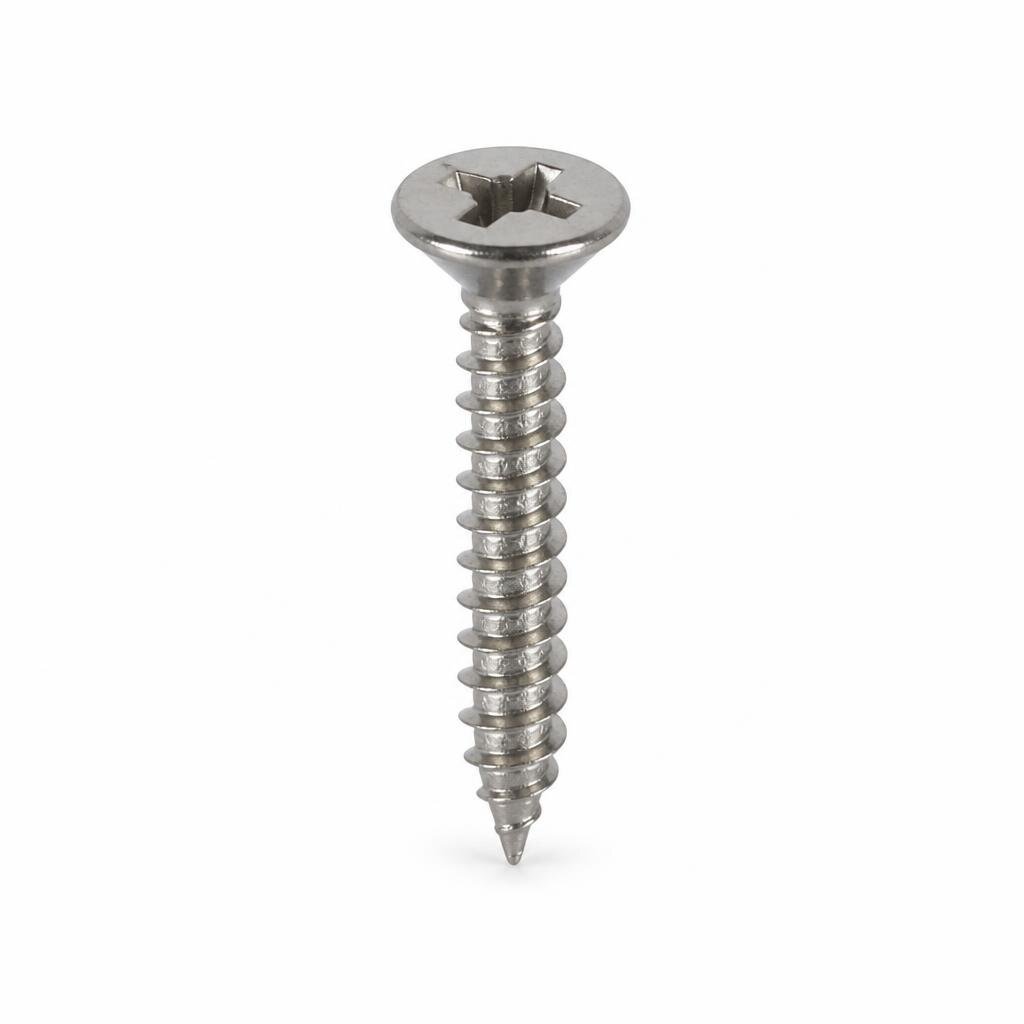 STS #10 X 1" FH S/STEEL TAPPING SCREW