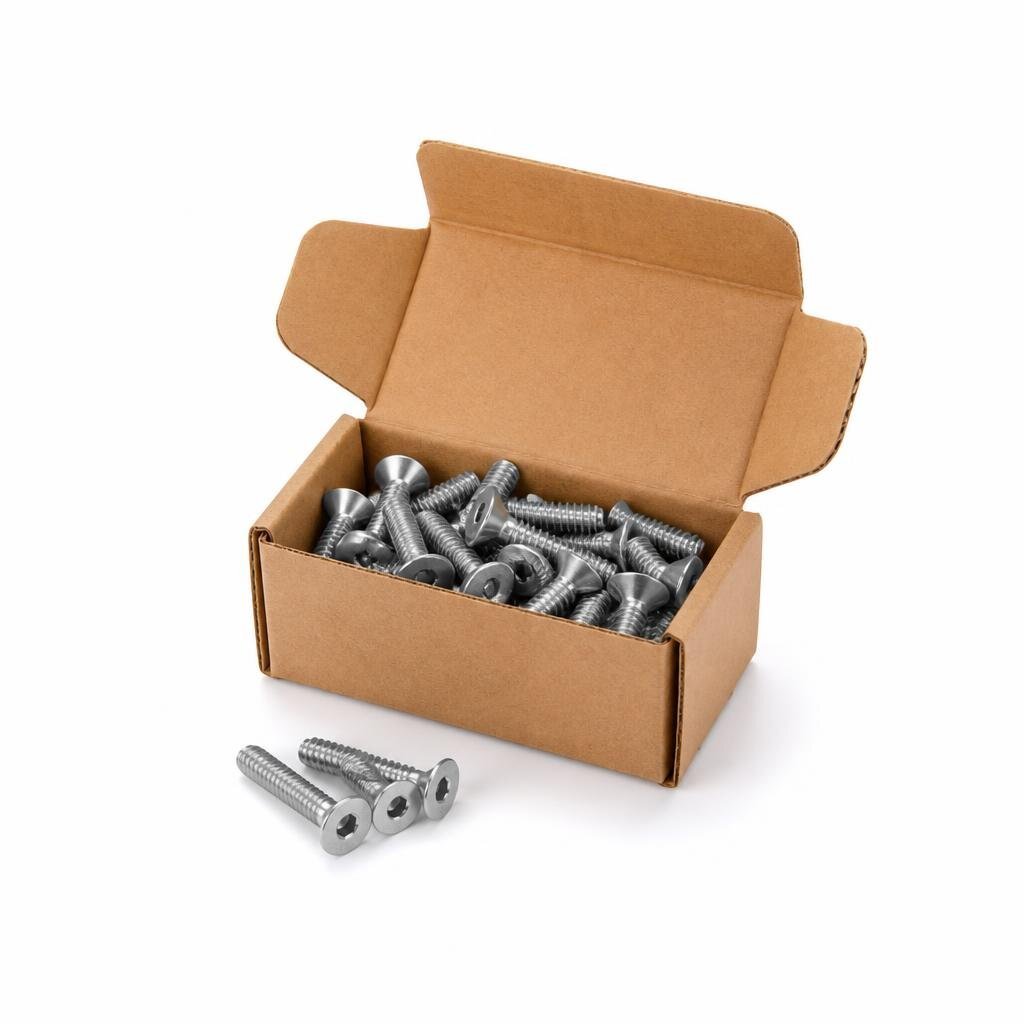 M6 X 25MM CSK MACHINE SCREW (200PCS/BOX)