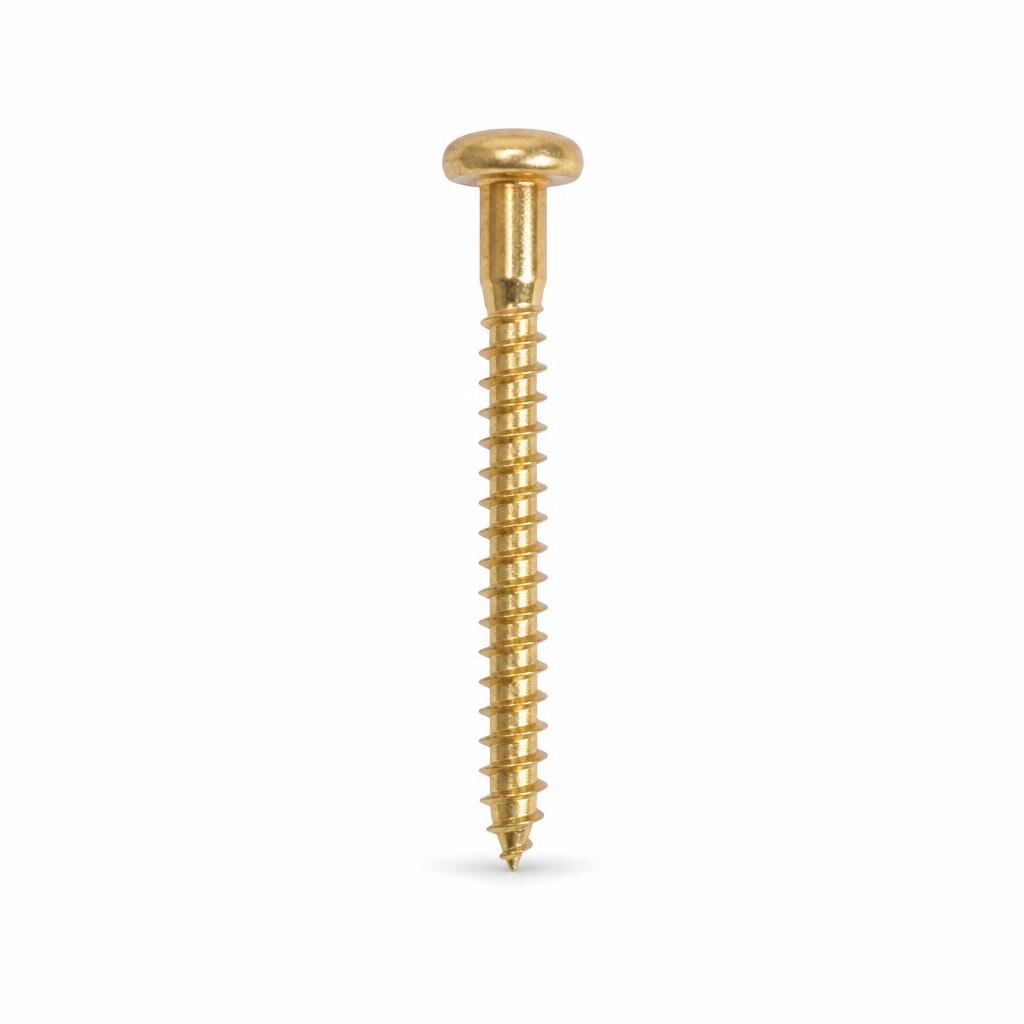 #8 X 1 1/4" BRASS MIRROR SCREW