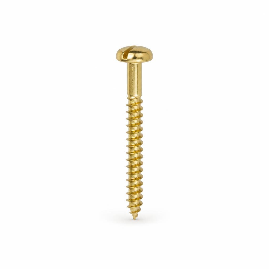 #8 X 1 1/2" BRASS MIRROR SCREW
