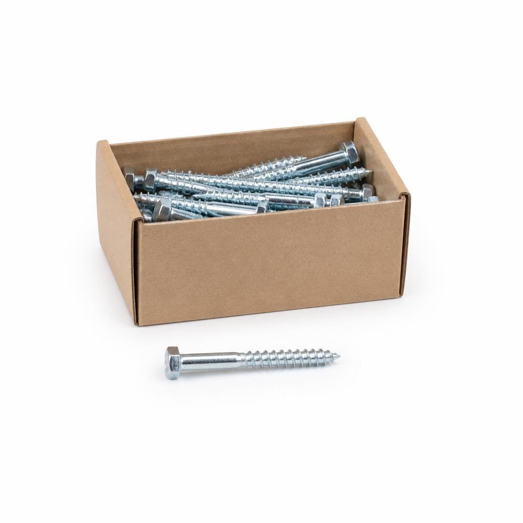 M10 X 70MM ZP LAG SCREW (100PCS/BOX)