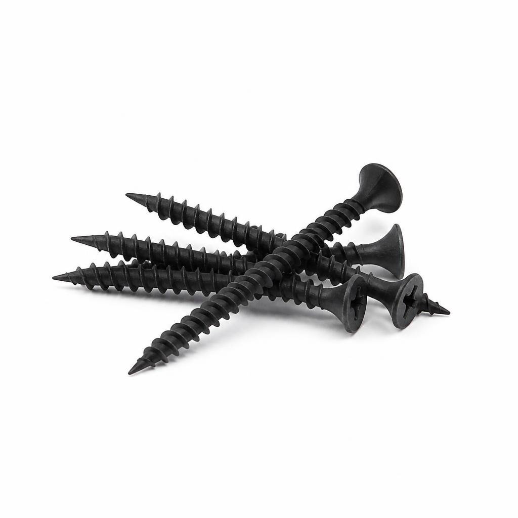 M-B.I. CARE 6# 3.5 X 60MM DRYWALL SCREWS (K2417)- BLACK
