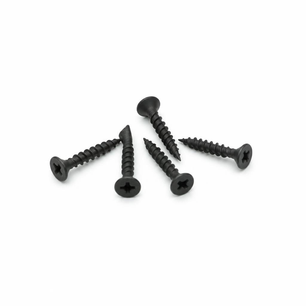 B.I. CARE 8# 4.2 X 25MM DRYWALL SCREWS - BLACK
