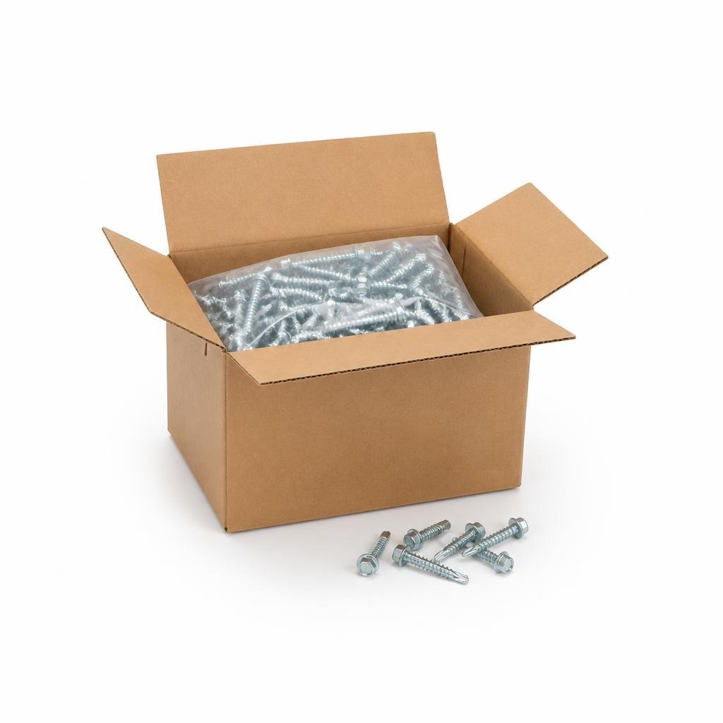 QT #12 X 1" DS625HW HEX. SELF DRILLING SCREW (500PCS/BOX)