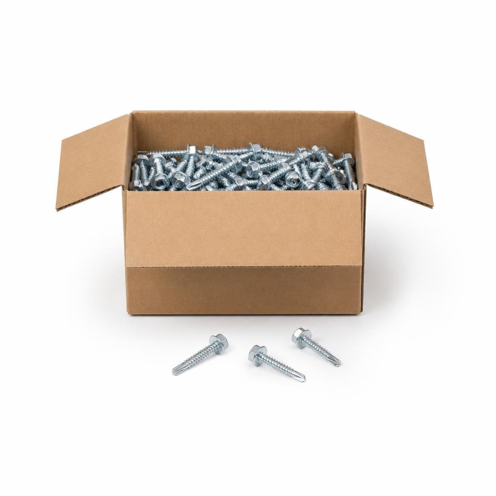 QT #12 X 3" DS675HW HEX. SELF DRILLING SCREW (200PCS/BOX)