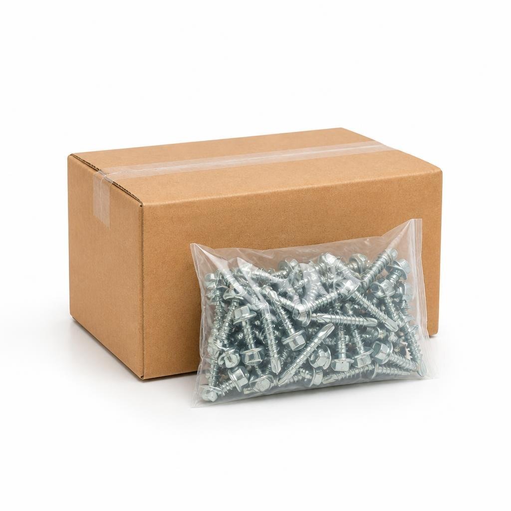 QT #10 X 1" TD525HW HEX. SELF DRILLING SCREW (500PCS/BOX)
