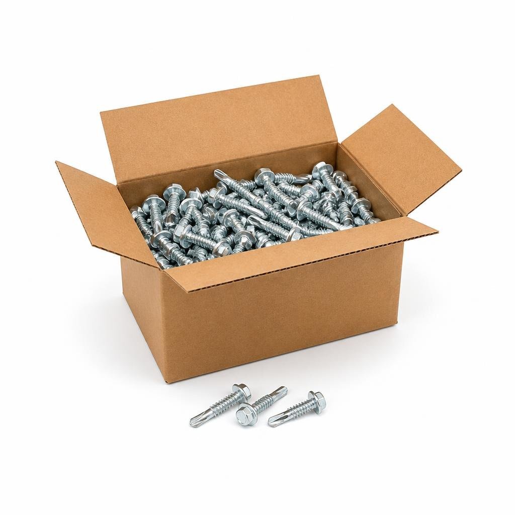 QT #12 X 1 1/2" TD640HW HEX. SELF DRILLING SCREW (500PCS/BOX)