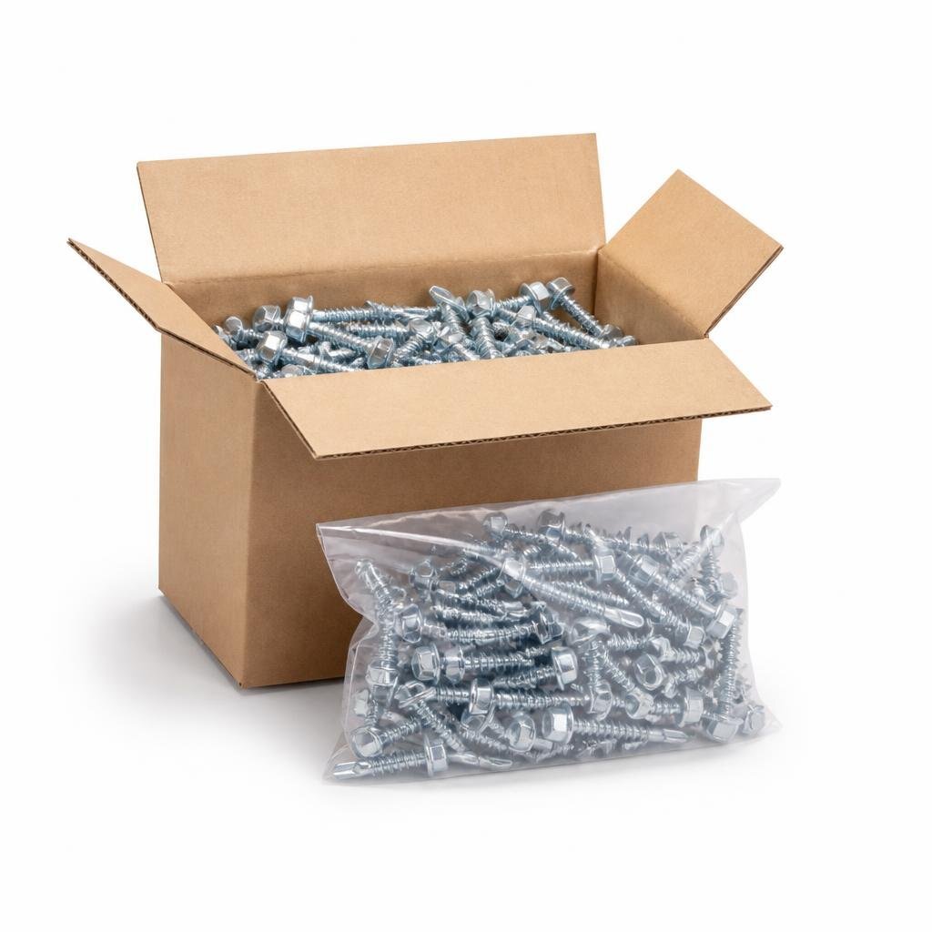 QT #12 X 1 3/4" TD645HW HEX. SELF DRILLING SCREW (500PCS/BOX)
