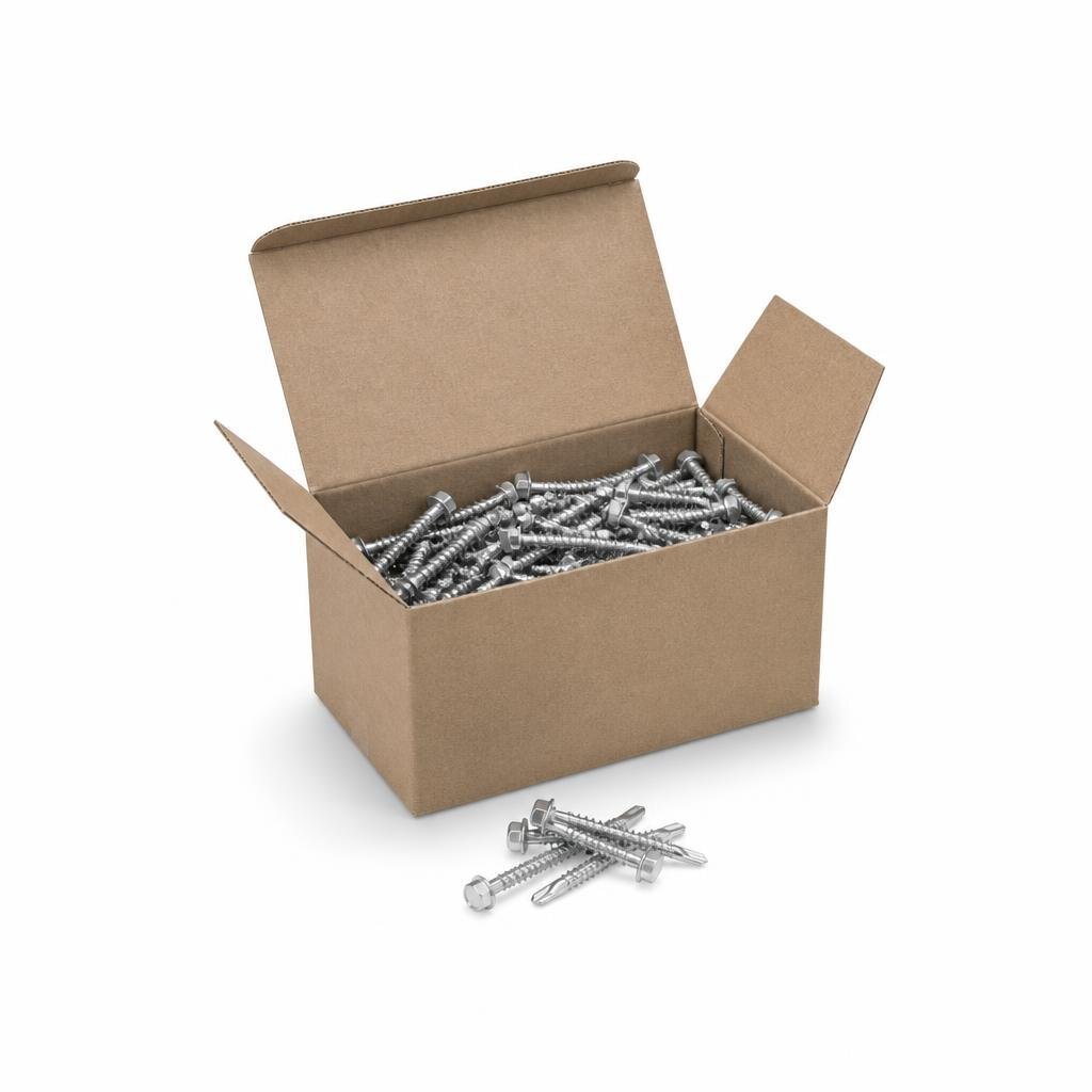 QT #12 X 2" TD650HW HEX. SELF DRILLING SCREW (250PCS/BOX)