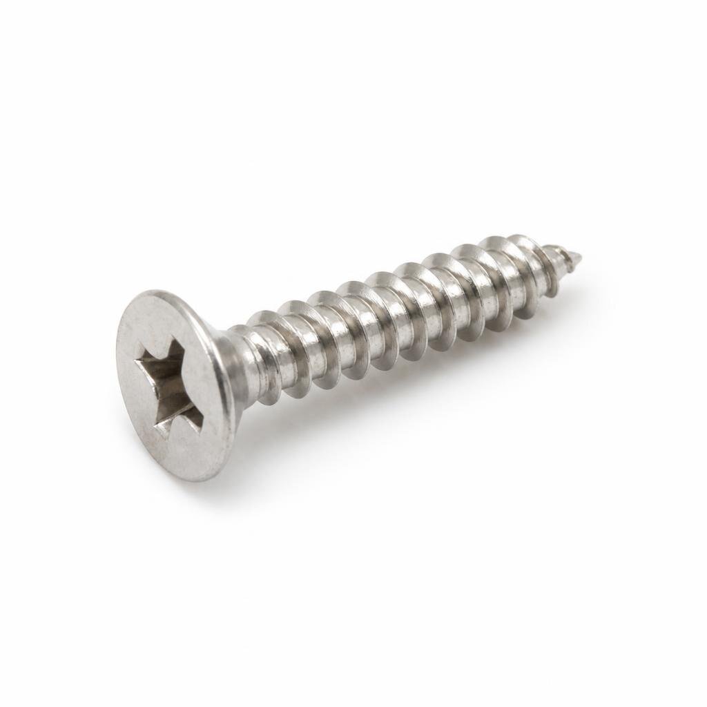 QT #6 X 1/2" FH SELF TAPPING SCREW (1000PCS/K)