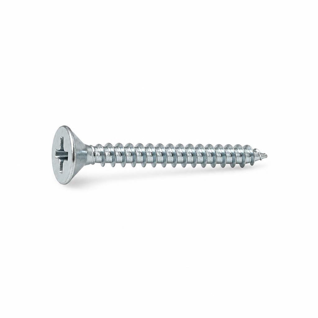 QT #6 X 1 1/2" FH SELF TAPPING SCREW (1000PCS/K)