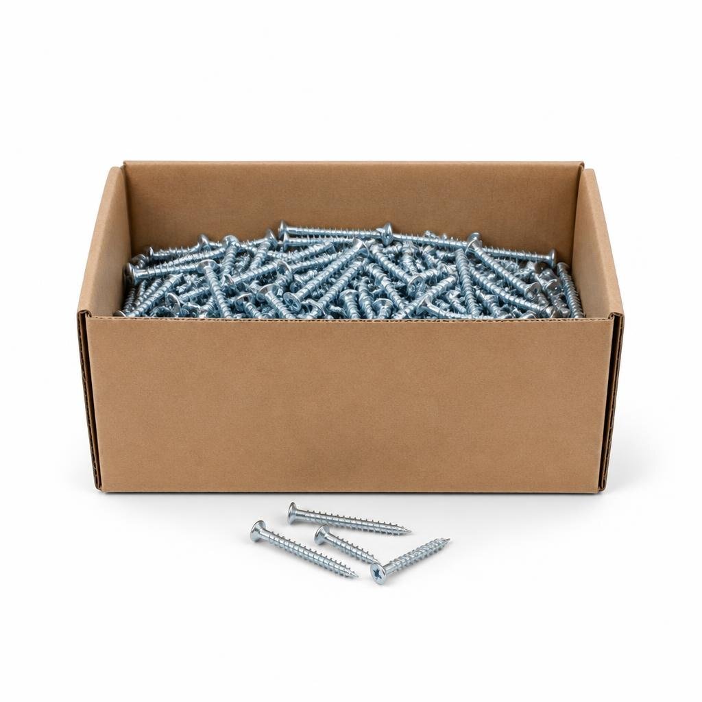 QT #6 X 2 1/2" FH SELF TAPPING SCREW (500PCS/BOX)