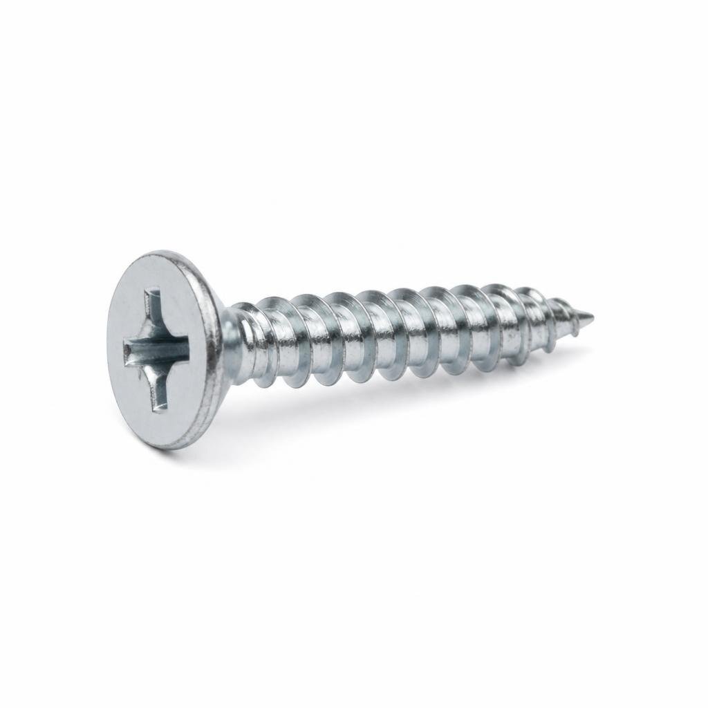 QT #8 X 5/8" FH SELF TAPPING SCREW (1000PCS/K)