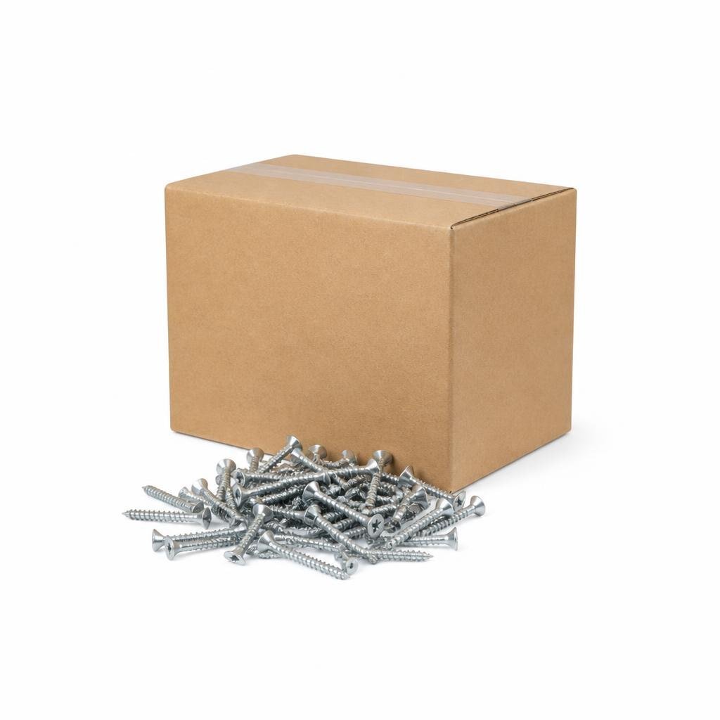 QT #8 X 2 1/2" FH SELF TAPPING SCREW (500PCS/BOX)