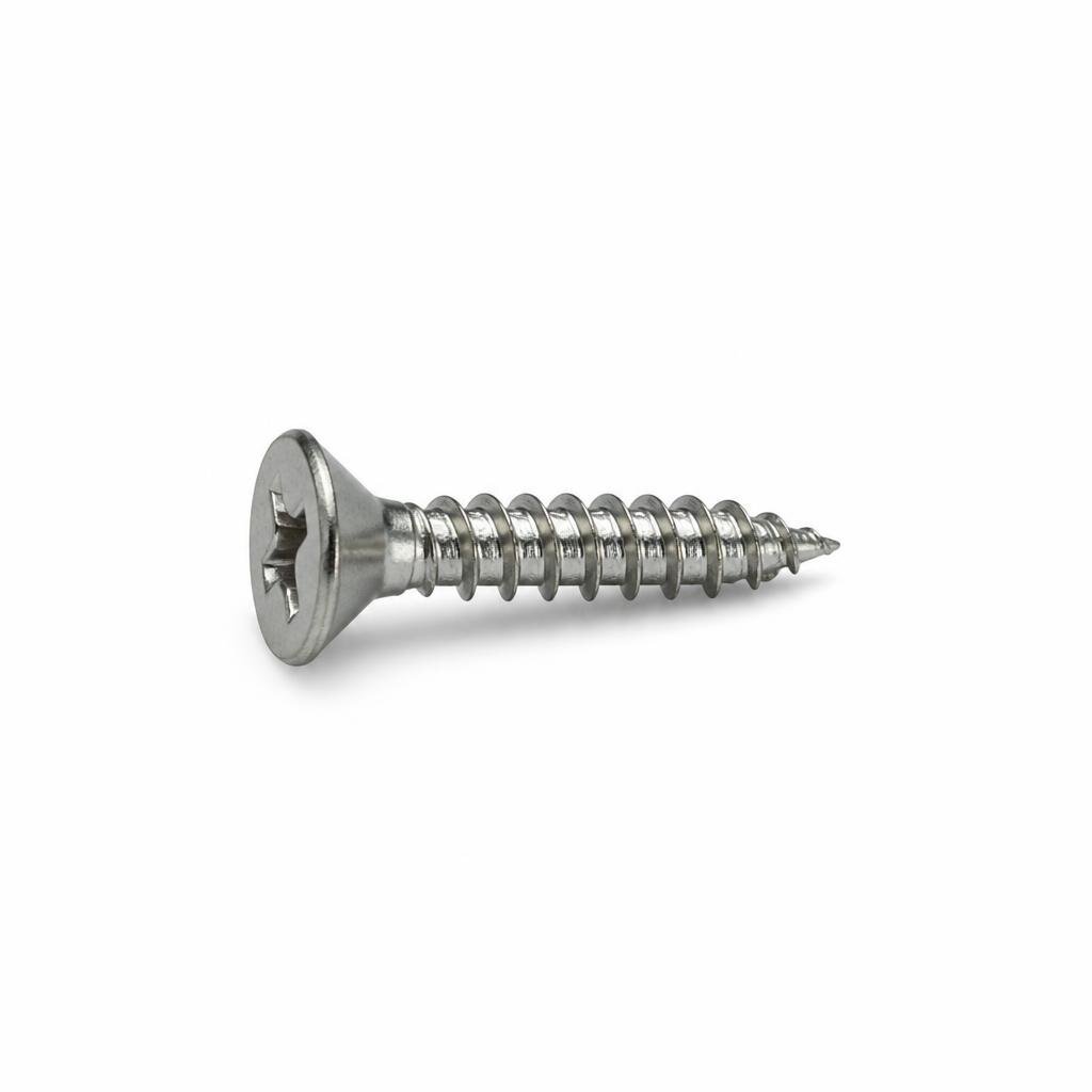 QT #10 X 1/2" FH SELF TAPPING SCREW (1000PCS/K)