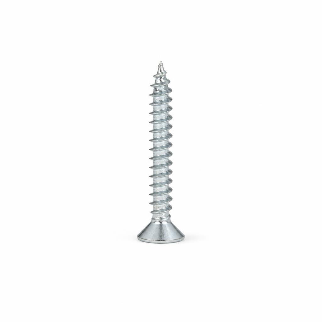 QT #10 X 1" FH SELF TAPPING SCREW (1000PCS/K)
