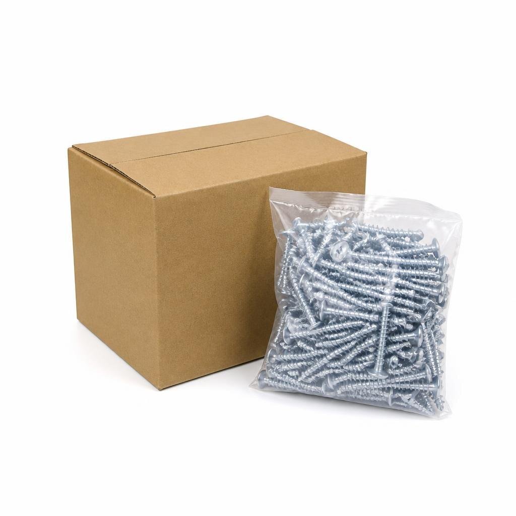 QT #10 X 2 1/2" FH SELF TAPPING SCREW (500PCS/BOX)