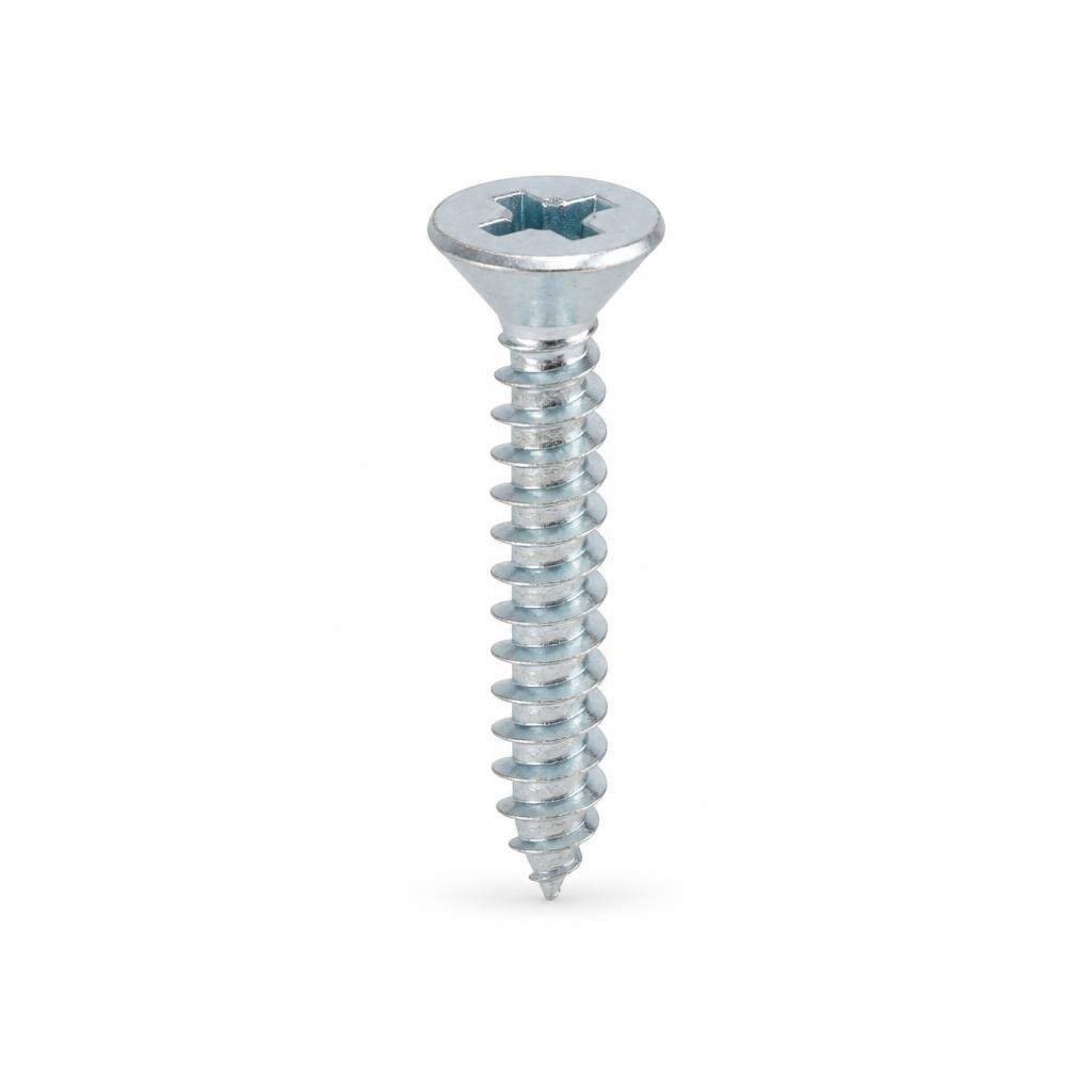 QT #12 X 3/4" FH SELF TAPPING SCREW (1000PCS/K)