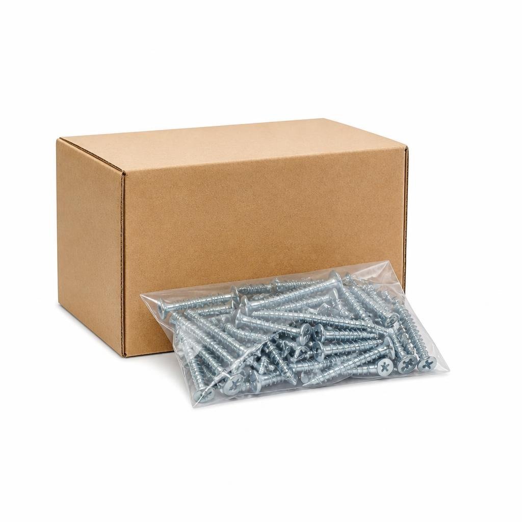QT #12 X 1 1/2" FH SELF TAPPING SCREW (500PCS/BOX)