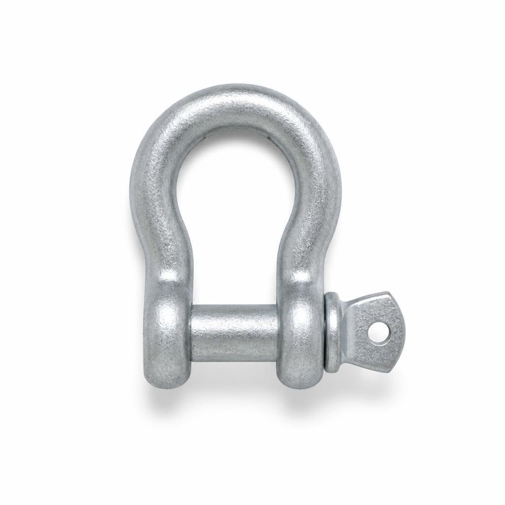 3/8" X 1TON HG6209 H.D.GALV'D BOW SCREW PIN SHACKLE (BST) SF6:1