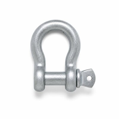 3/8" X 1TON HG6209 H.D.GALV'D BOW SCREW PIN SHACKLE (BST) SF6:1