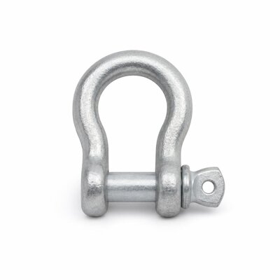 1/2" X 2TON HG6209 H.D.GALV'D BOW SCREW PIN SHACKLE (BST) SF6:1