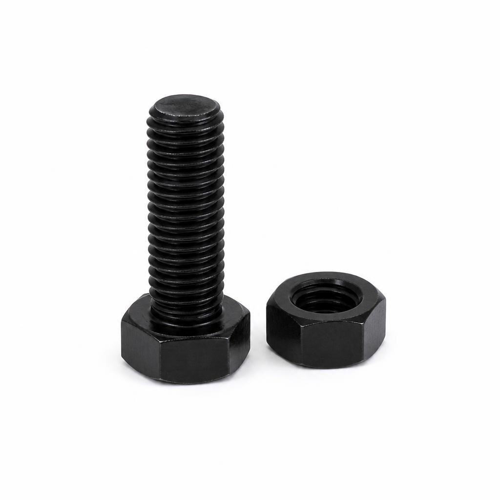 M12 X 35 BLACK BOLT & NUT SET