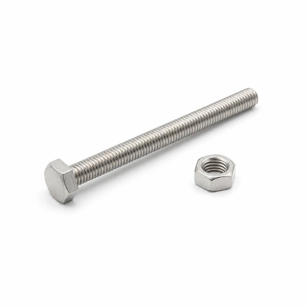 M6 X 100 S/STEEL BOLT & NUT SET
