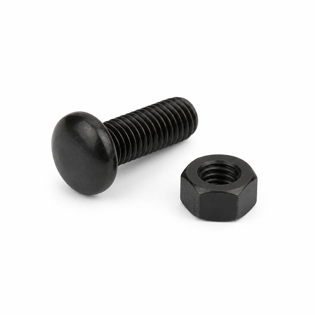 BLACKRINO M5 X 20MM ROUND HEAD BOLT & NUT