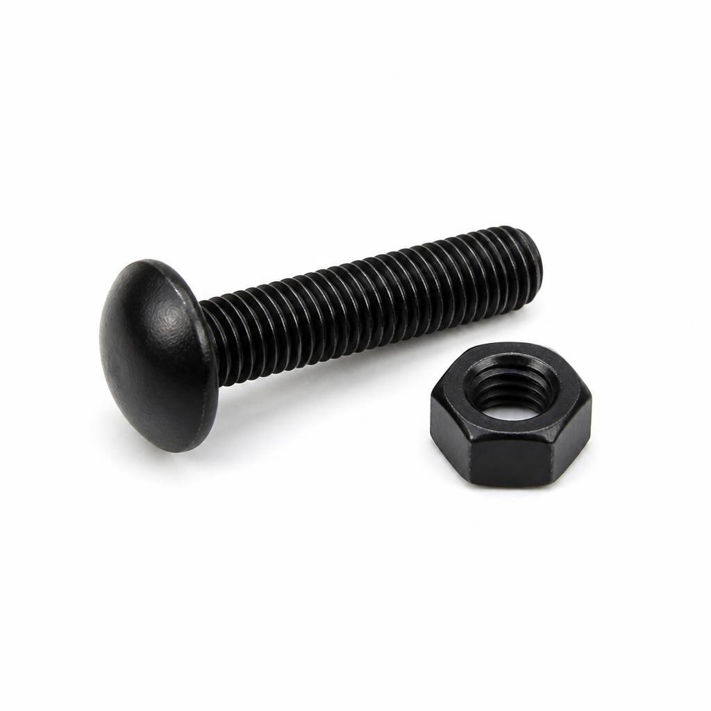 BLACKRINO M5 X 30MM ROUND HEAD BOLT & NUT