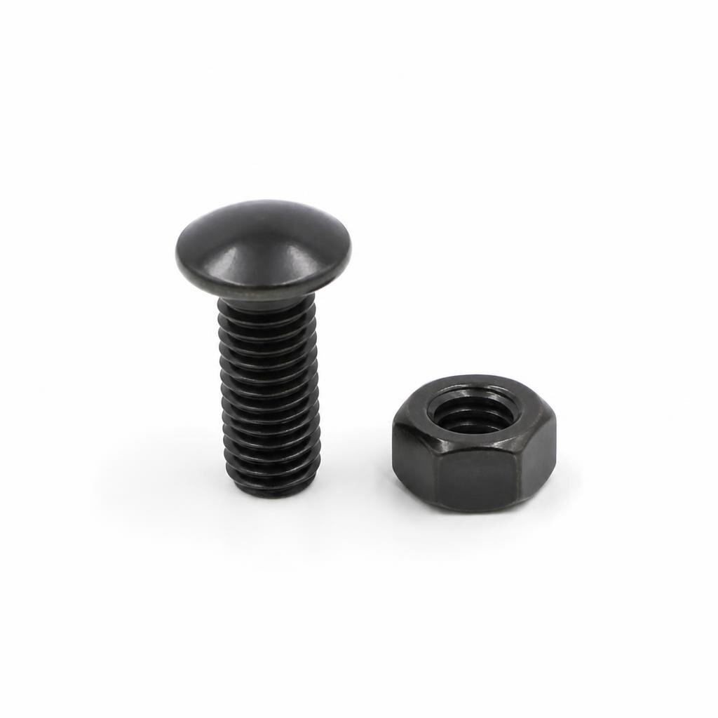 BLACKRINO M6 X 16MM ROUND HEAD BOLT & NUT