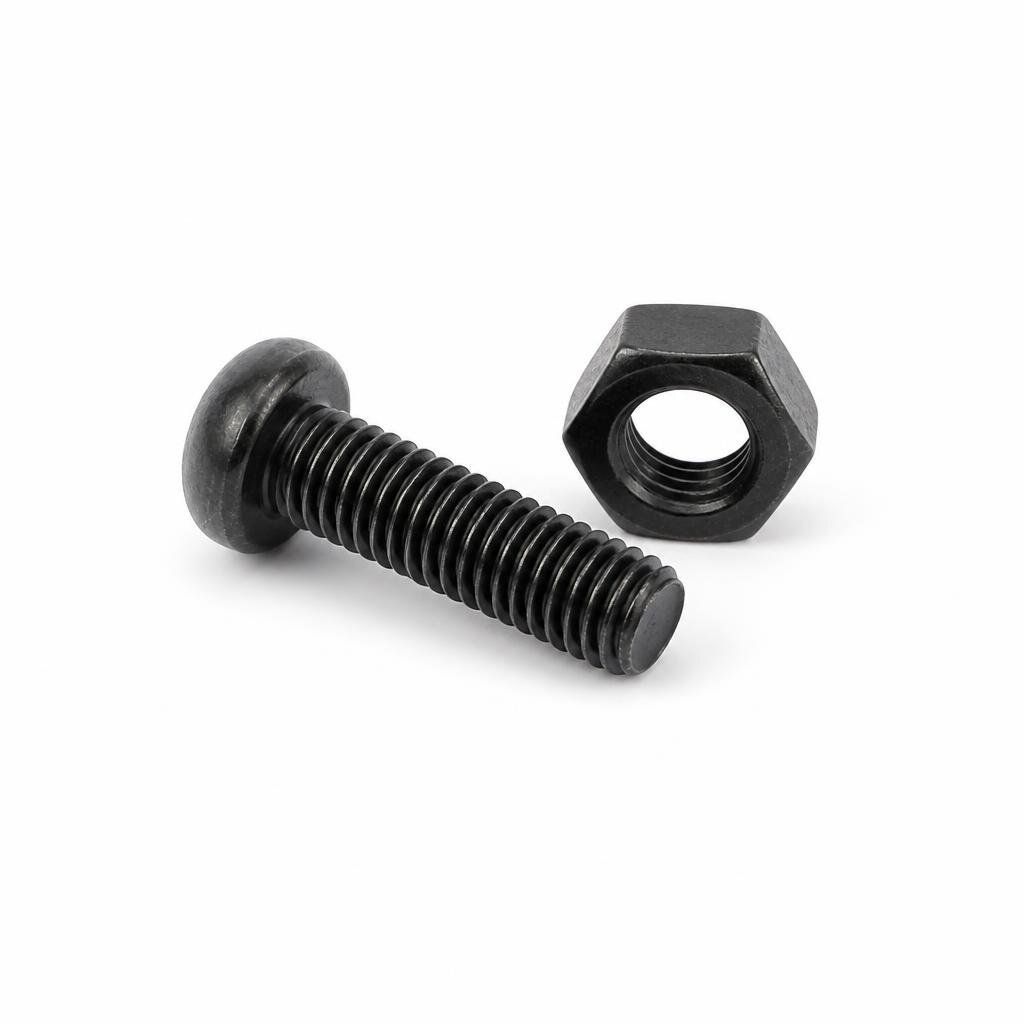 BLACKRINO M6 X 20MM ROUND HEAD BOLT & NUT