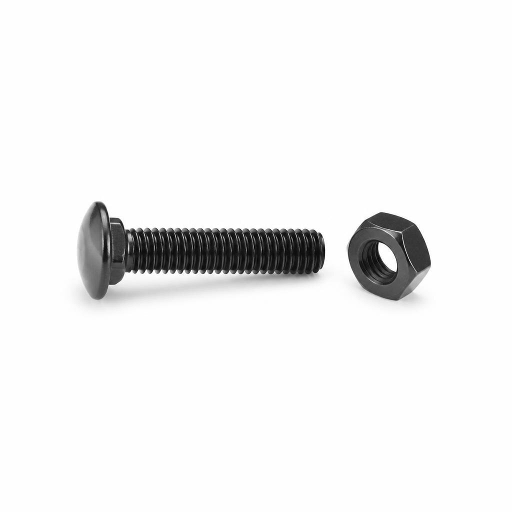 BLACKRINO M6 X 30MM ROUND HEAD BOLT & NUT