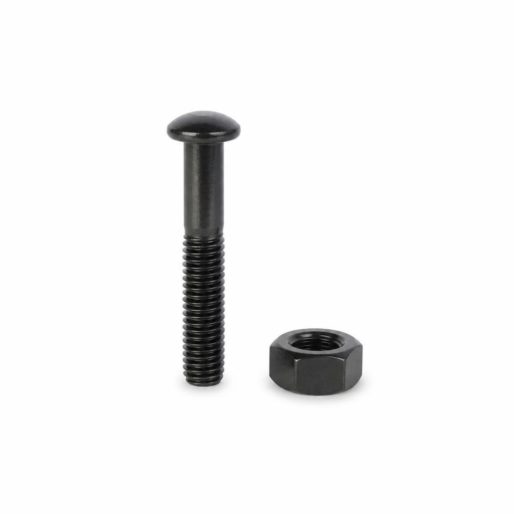 BLACKRINO M6 X 40MM ROUND HEAD BOLT & NUT