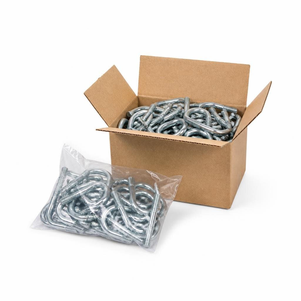 1/4" X 3/4" G.I U-BOLT (100PCS/PKT)