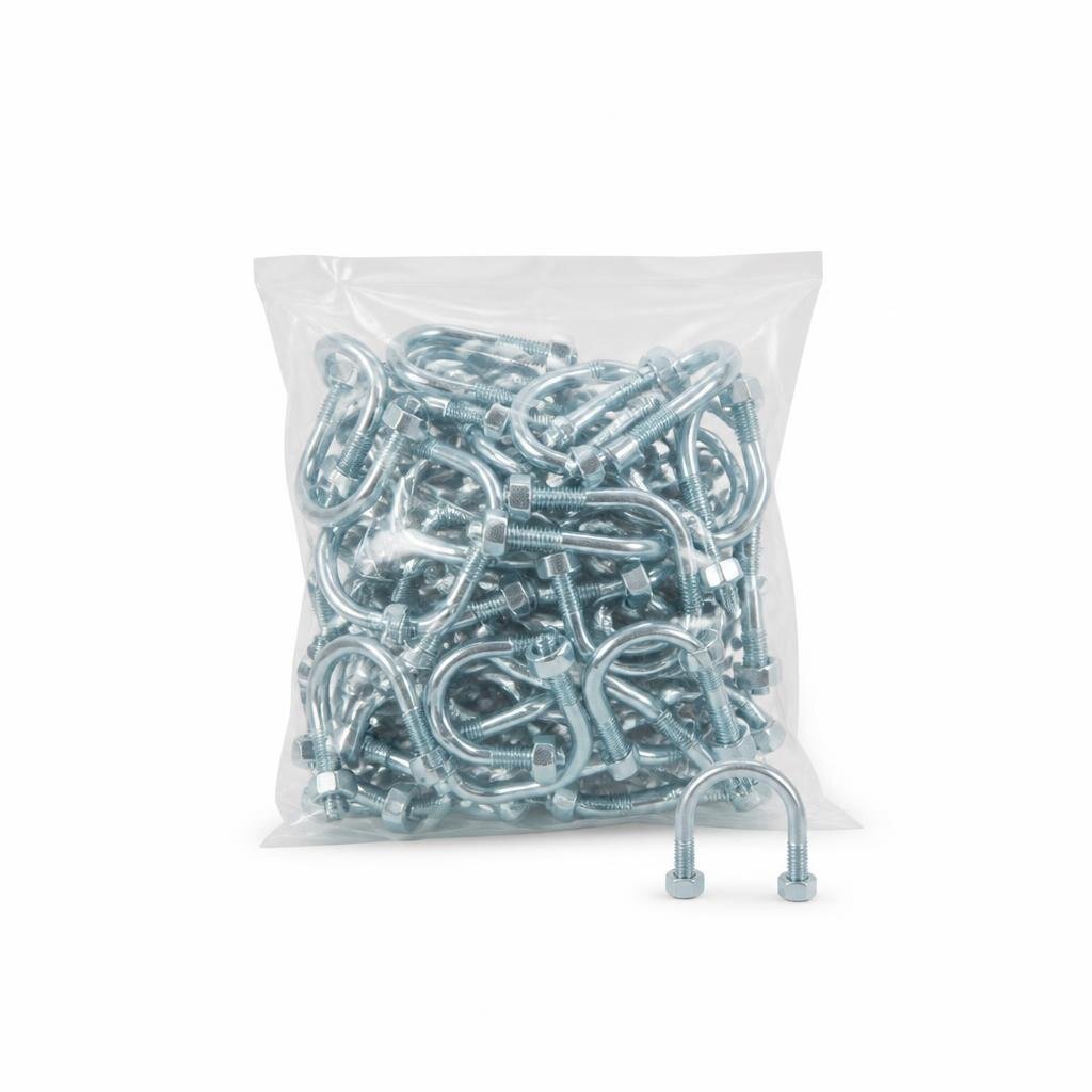 1/4" X 1" G.I U-BOLT (100PCS/PKT)