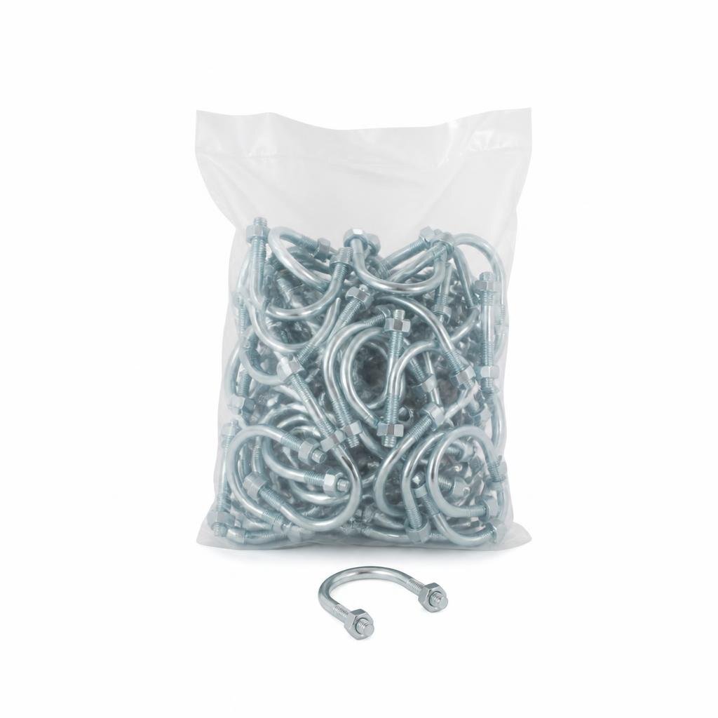 1/4" X 2" G.I U-BOLT (100PCS/PKT)
