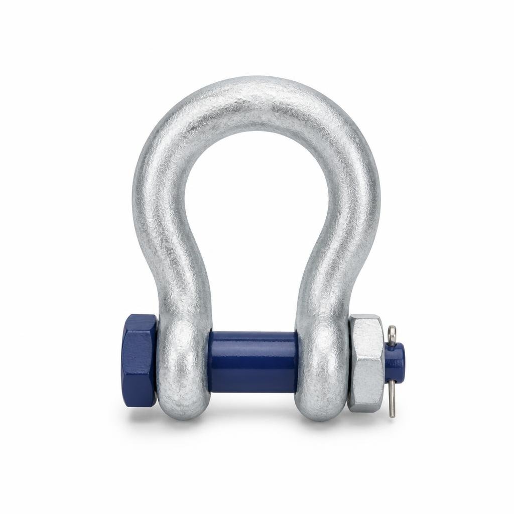 55TON 2.5" J & L BOW SHACKLE W/BOLT NUT