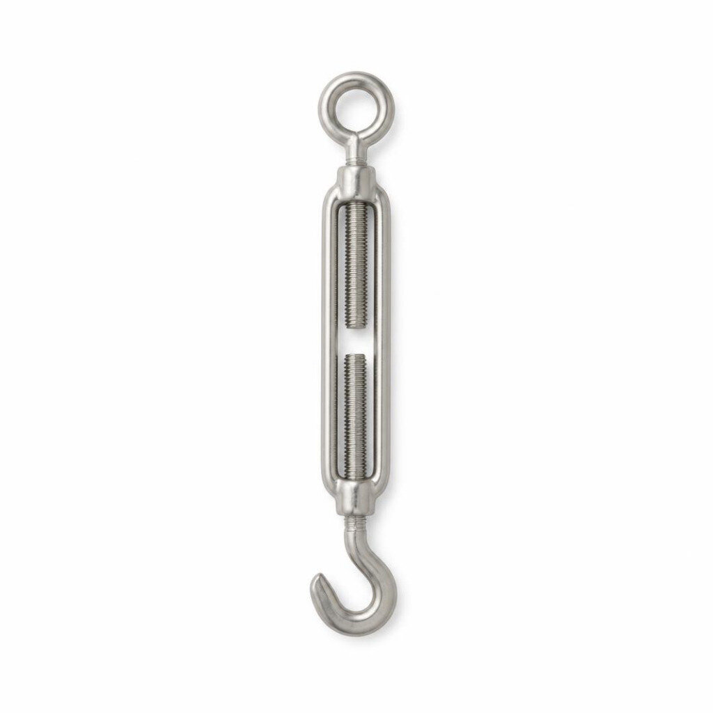NIETZ M6 SS304 EYE/HOOK TURNBUCKLE DIN 1480 - 160251